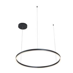 Lámpara LED Circular de Techo Negra