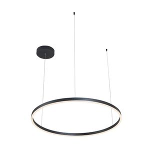Lámpara LED Circular de Techo Negra