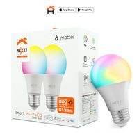 Foco LED Inteligente Wi-Fi RGB 800 Lúmenes 2 Pzas
