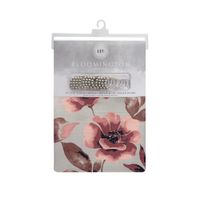 Cortina para Baño con Ganchos Diseño Rosas
