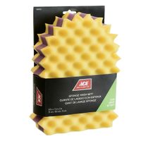 Guante de Lavado con Esponja Amarilla - Ace