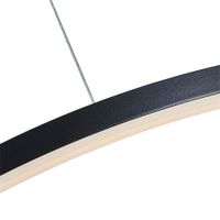 Lámpara LED Circular de Techo Negra