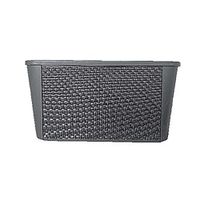 Caja Tipo Ratán Gris - Green Tech Varias Capacidades