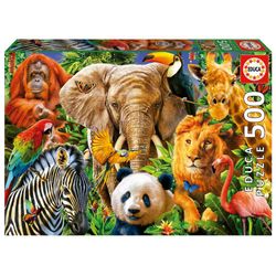 Puzzle-Wild-Animal-Collage-500-Pzas