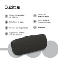 Bocina Power Pro Speaker Extra Bass Negra de 20 W - Cubitt