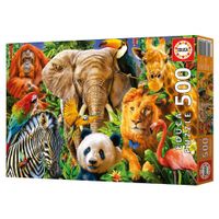 Puzzle-Wild-Animal-Collage-500-Pzas