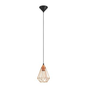 Lámpara de Colgar 1 Luz Tarbes Dorada 17.5 Cm