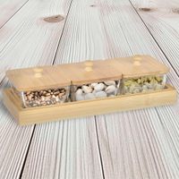 Set de 3 Boquiteros con Tapa y Bandeja