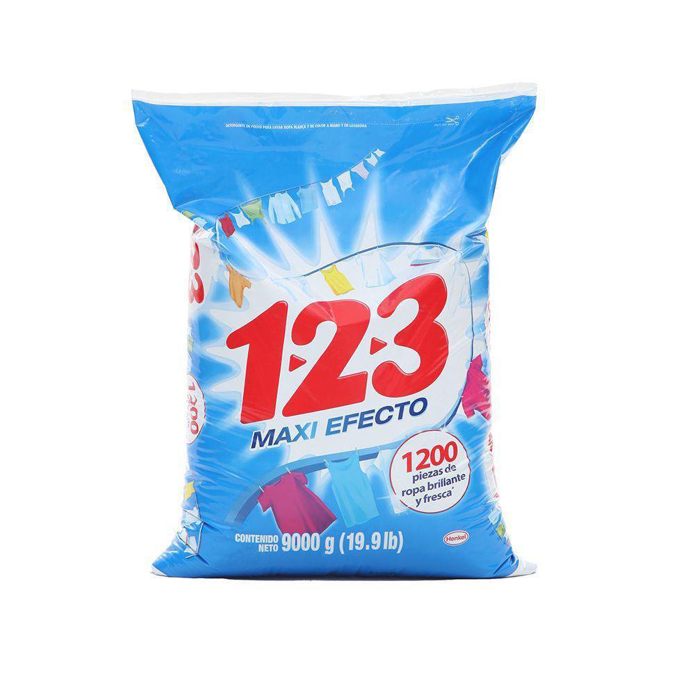 Detergente en Polvo Maxi Efecto Azul 9 Kg