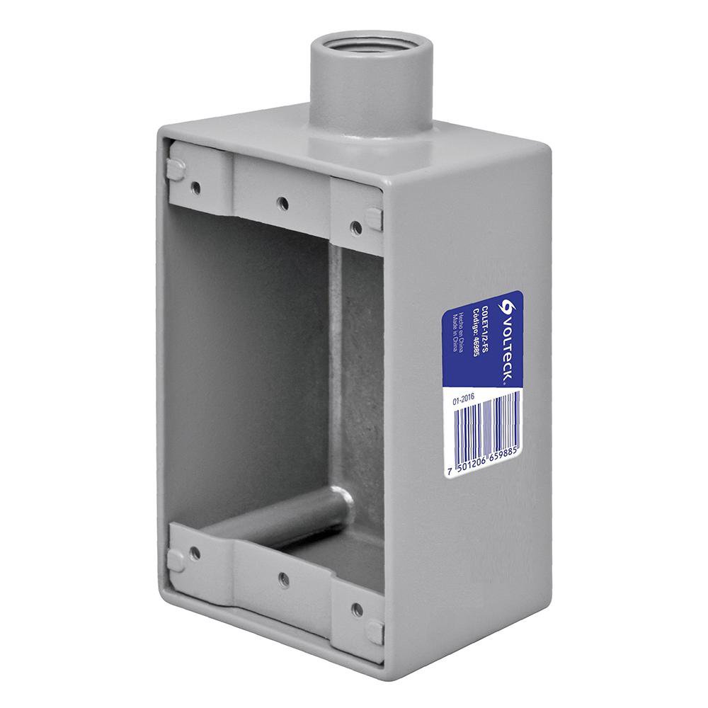 Caja Condulet Rectangular de Metal 3/4 Plg
