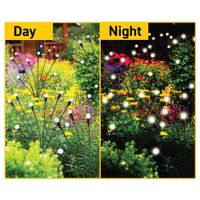 Lampara LED Solar para Jardín 8 Luces de 10 W