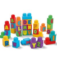 Bolsa de construcción ABC Mega Bloks 30 Pzas