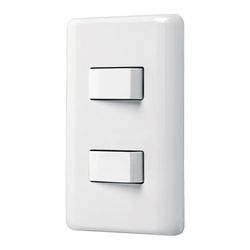 Interruptor Sencillo + 1 de 3 vías Basic Blanco - Volteck