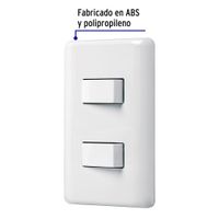 Interruptor Sencillo + 1 de 3 vías Basic Blanco - Volteck