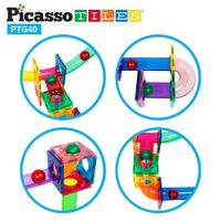 Juego de Construcción Pista de Canicas Magnética
