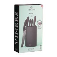 Set de Cuchillos Acero Inoxidable con Bloque 6 Pzas