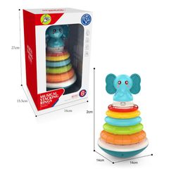 Aros Apilables Con Música y Sonido Elefante