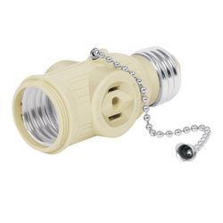 Socket Ladrón De Cadena Baquelita Marfil - Volteck