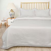 Set de Cubrecama Beige Full Queen