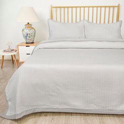 Set de Cubrecama Beige Full Queen
