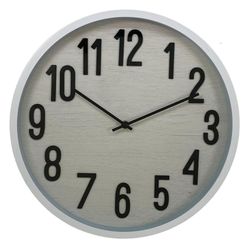 Reloj de Pared a Batería Blanco 40.6x4.3x40.6 Cm - Concepts