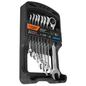 Juego De 8 Llaves Mm Combinadas Con Ratchet De 8Mm A 17Mm