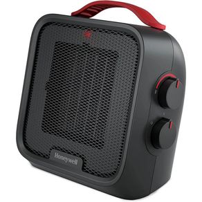 Calefactor Retro Negro Cerámico Cuadrado