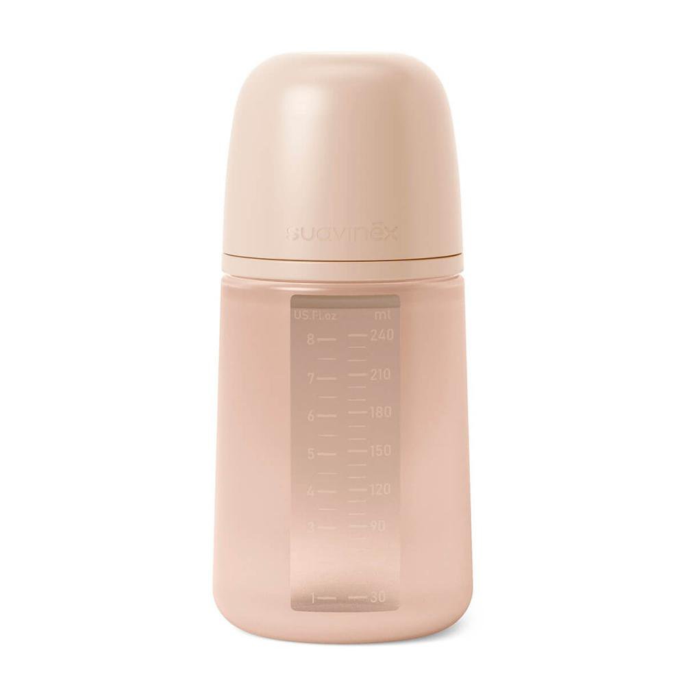 Pacha Selection de Silicona con Mamón SX Pro Anticólicos de 240 mL para 3+ Meses Color Beige Pacha Suavinex Zero Zero Anticólicos de Silicona Beige 230 Ml