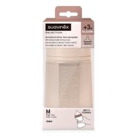 Biberón Suavinex Zero Zero Anticólicos de Silicona Beige 230 Ml