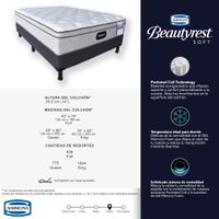 Set de Cama Colchón + Base Beautyrest Soft - Varios Tamaños