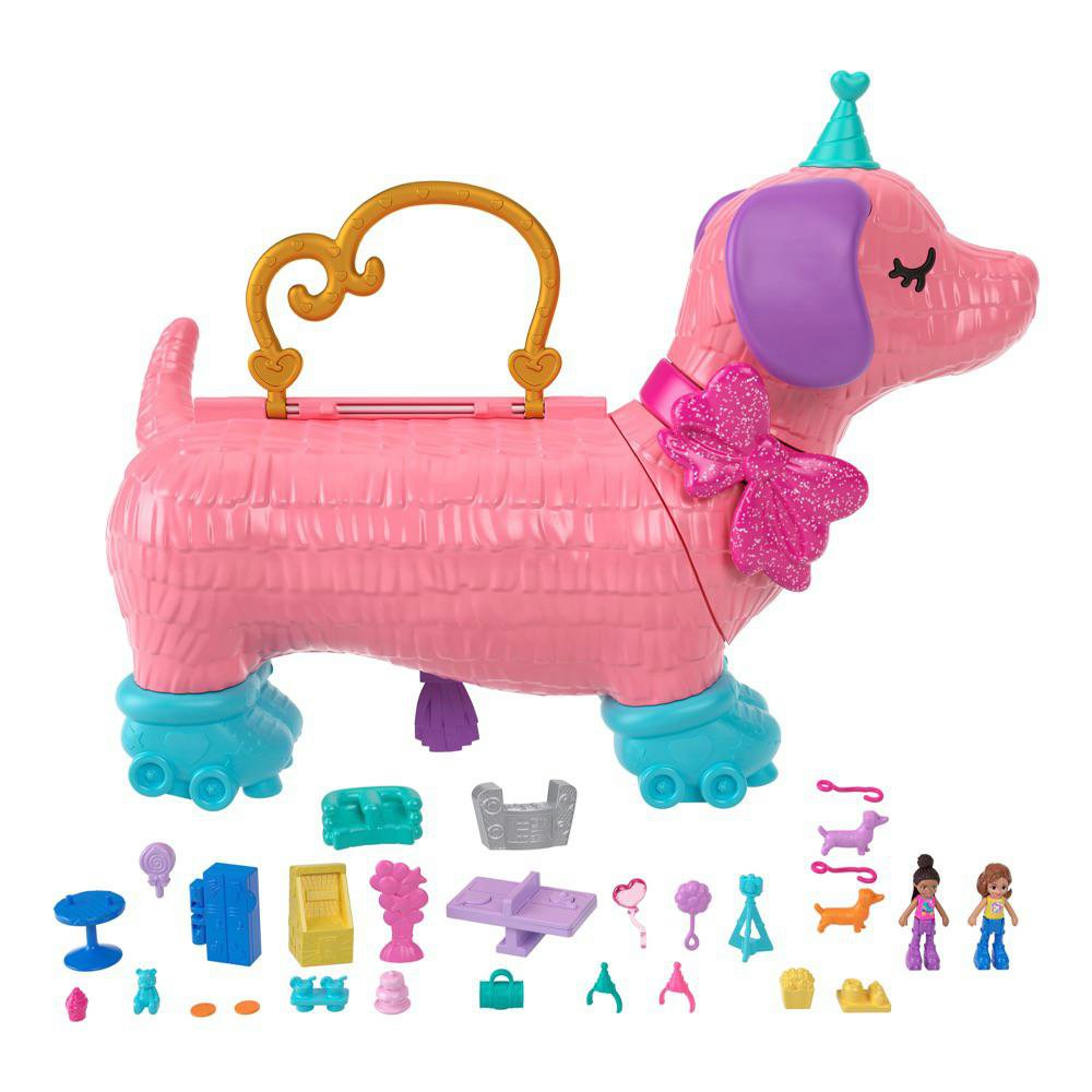 Set de Juego Polly Pocket Fiesta de Perrito con Sorpresas Polly Pocket Set de Juego Fiesta…