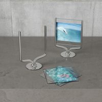 Marco Cromado para Foto con Base