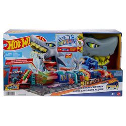 Set de Pista Hot Wheels City Ultra Shark Car Wash