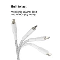 Cable Trenzado USB-C a USB-C Blanco 1 M