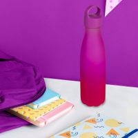 Botella de Agua Mate Bicolor Rosa 500 Ml