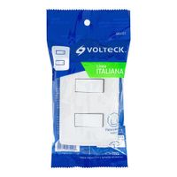 Interruptor Doble Sencillo Italiana Blanco - Volteck