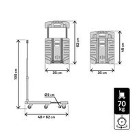 Truck Plataforma Extensible 154 Lb - Standers