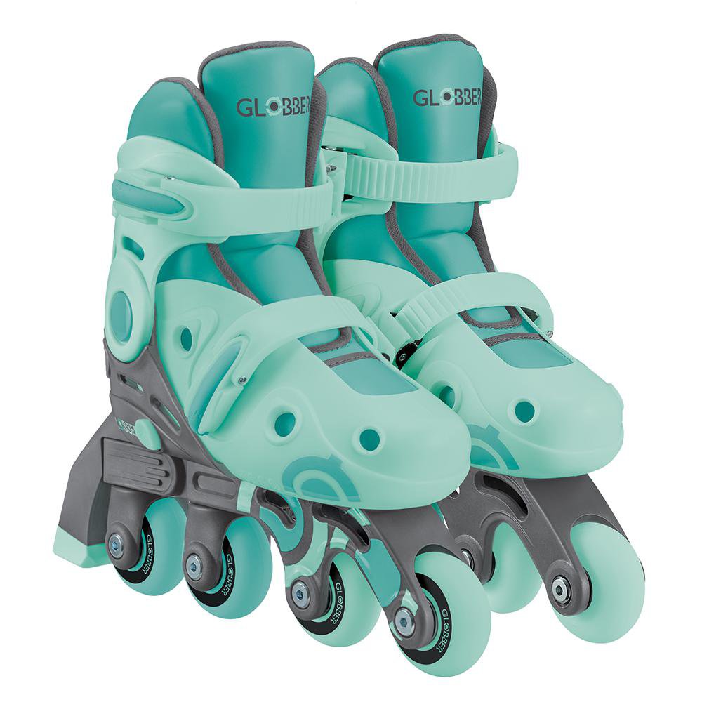 Patines en Línea 2 en 1 Ajustable Talla 30-33 Color Verde Menta Patines Evolutivos 2 en 1…