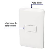 Interruptor 3 Vías Italiana Blanco - Volteck