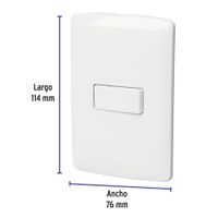 Interruptor 3 Vías Italiana Blanco - Volteck
