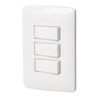 Interruptor Triple Sencillo Italiana Blanco - Volteck