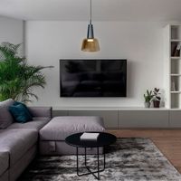 Lámpara Colgante 1 Luz Negro y Cristal 10.5 W