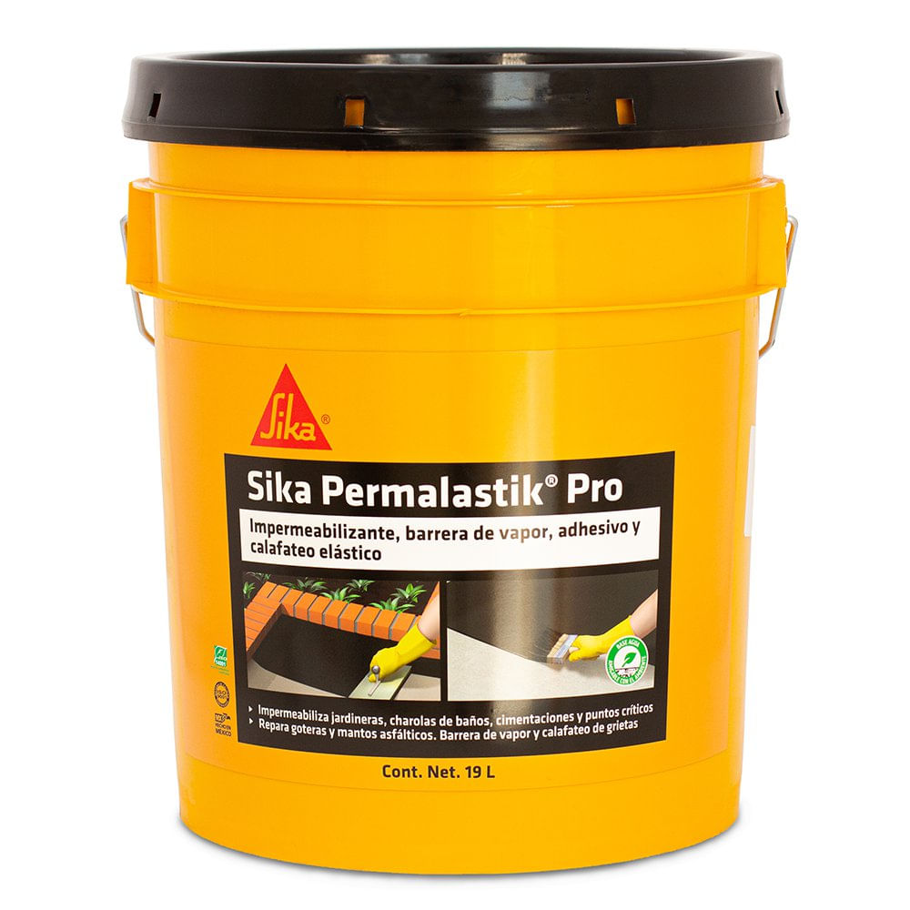 Impermeabilizante Asfáltico Permalastik Pro Cubeta 19 L para Cimentaciones Color Negro
