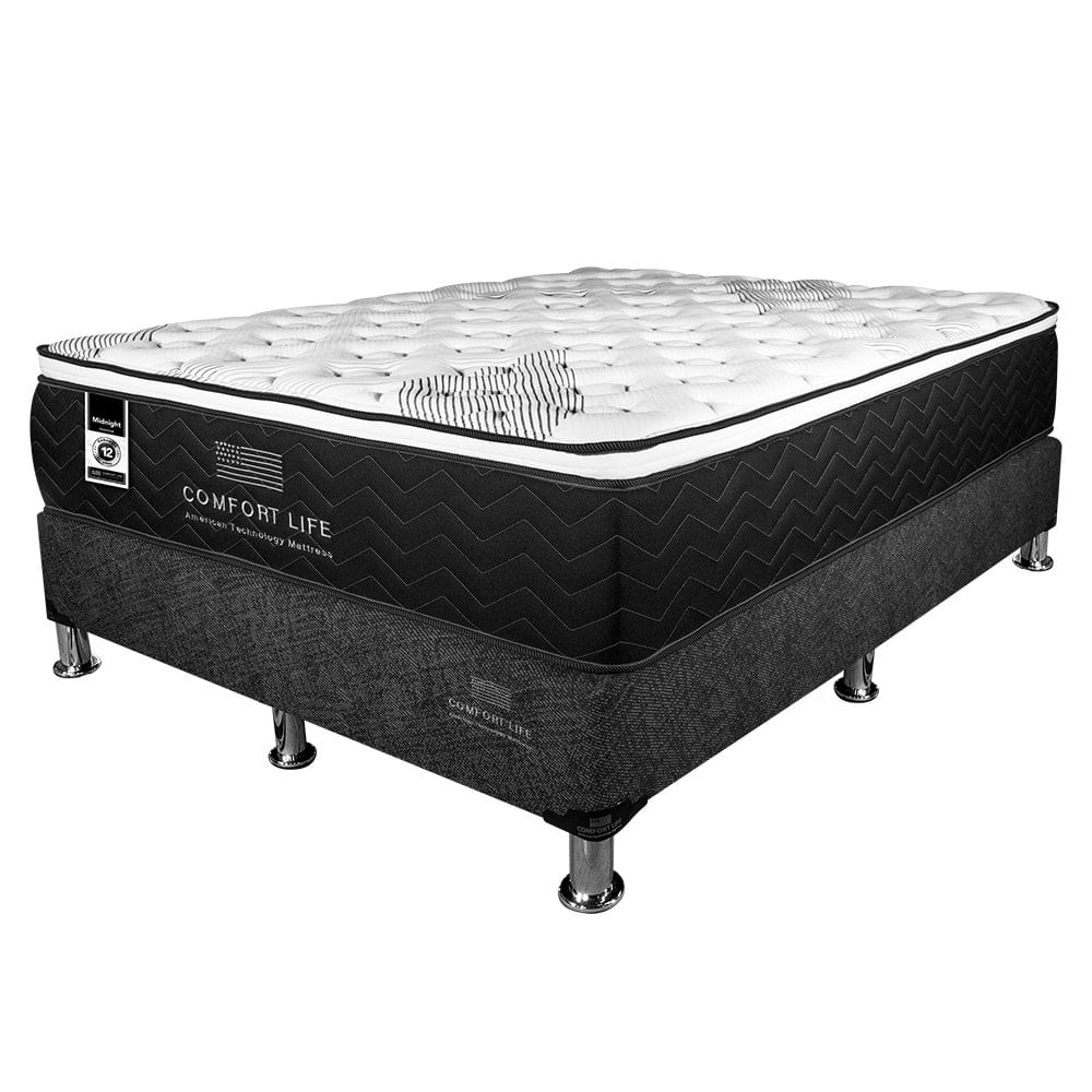 Set de Cama Colchón + Base Black Midnight - Varios Tamaños Queen