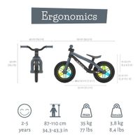 Bicicleta de Balance BMXie Glow Gris Chillafish