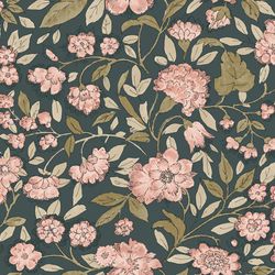 Papel Tapiz Josephine Trail Azul Oscuro 0.53 x 10.05 M