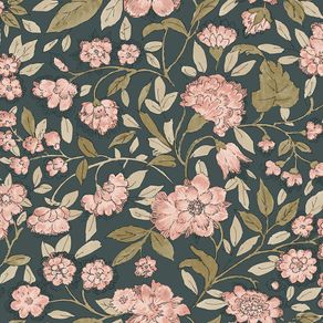 Papel Tapiz Josephine Trail Azul Oscuro 0.53 x 10.05 M