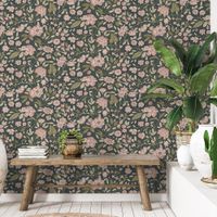 Papel Tapiz Josephine Trail Azul Oscuro 0.53 x 10.05 M