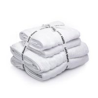 Set de 4 Toallas en Color Blanco 100% Algodón