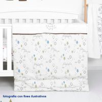 Set De Edredón Para Cuna Conejo Y Oso 2 Pzas